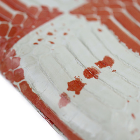 Celine Multi-Function Python Long Wallet Ivory Orange - Picture 8 of 10